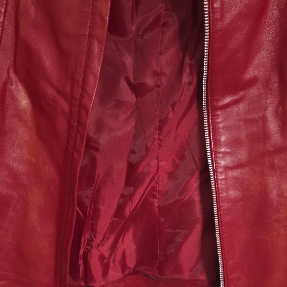 Alfani Cherry Leather Jacket - image 6